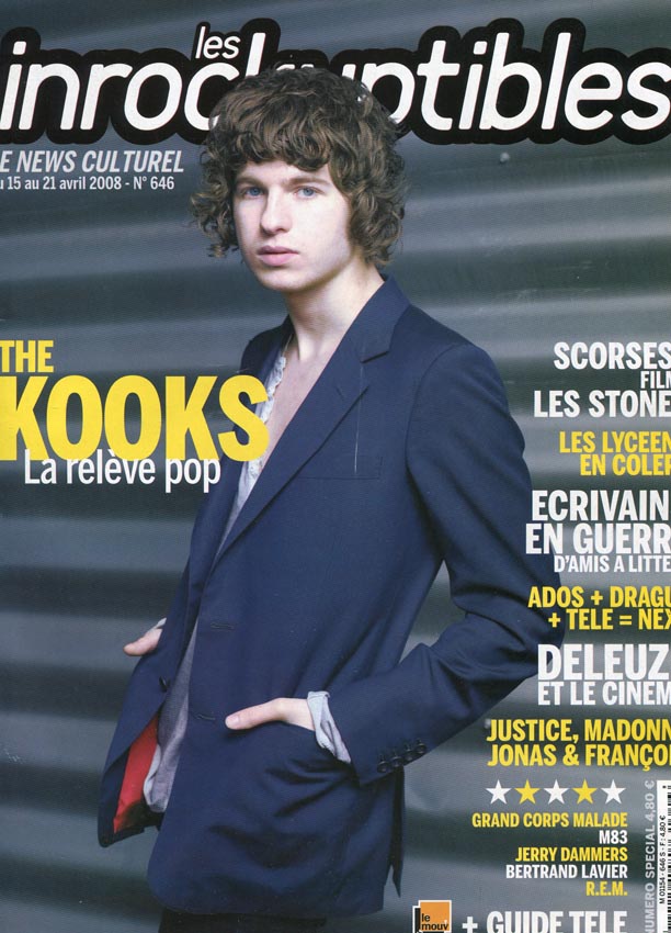 INROCKUPTIBLES | LES magazine side cover Issue 646 15 April 2008