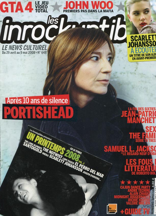 INROCKUPTIBLES | LES magazine side cover Issue 648 29 April 2008