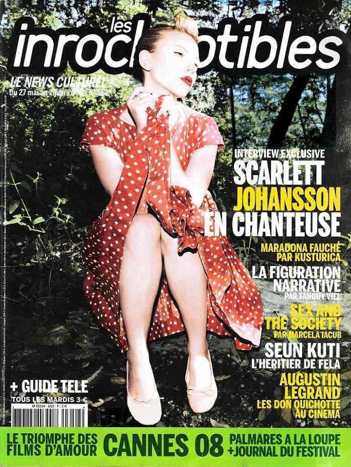 INROCKUPTIBLES | LES magazine side cover Issue 652 27 May 2008