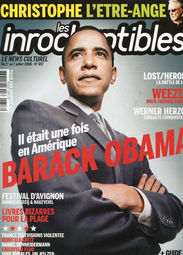 INROCKUPTIBLES | LES magazine side cover Issue 657 1 July 2008