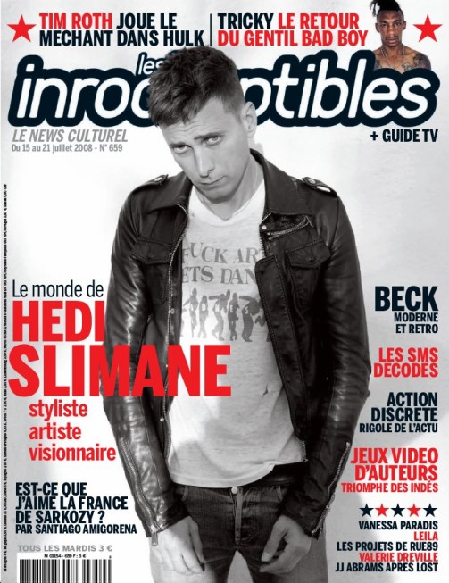 INROCKUPTIBLES | LES magazine side cover Issue 659 15 July 2008