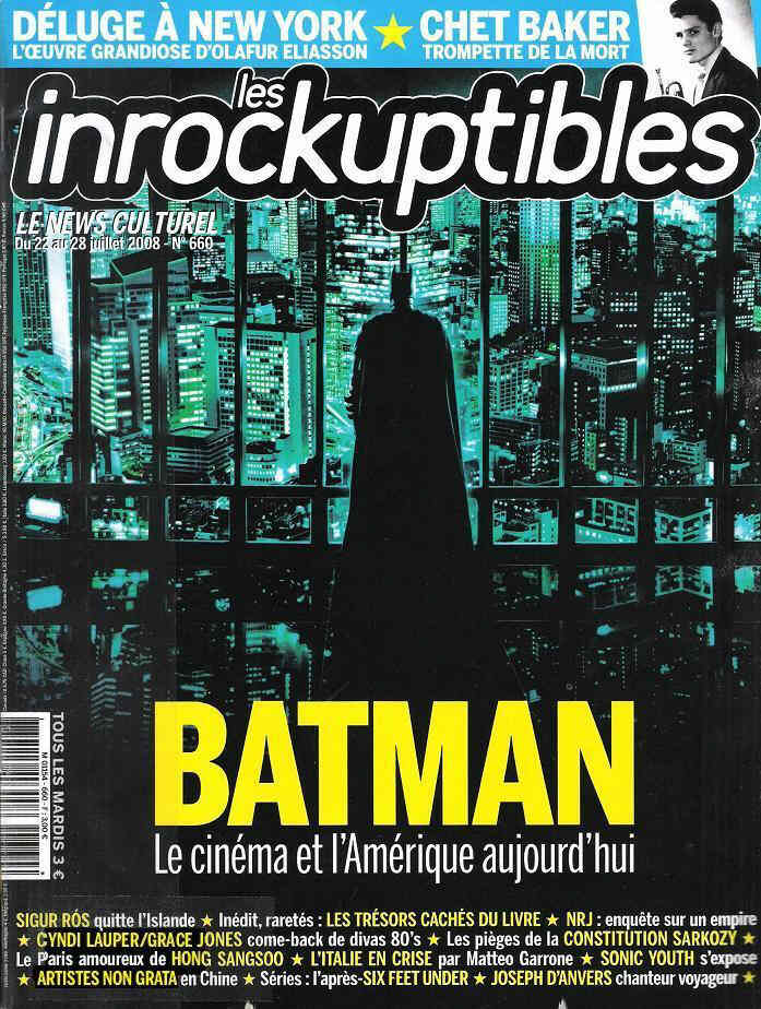 INROCKUPTIBLES | LES magazine side cover Issue 660 22 July 2008
