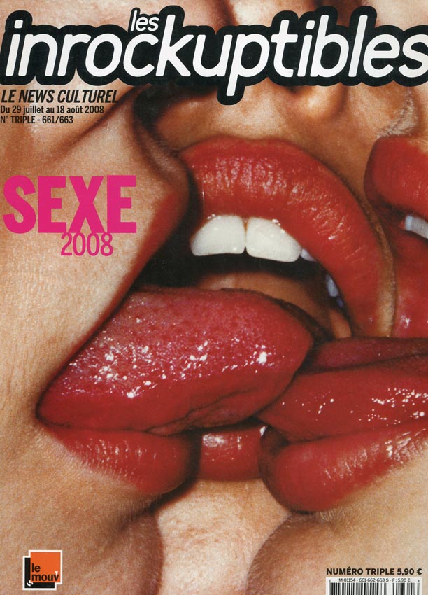 INROCKUPTIBLES | LES magazine side cover Issue 661/662/663 29 July 2008
