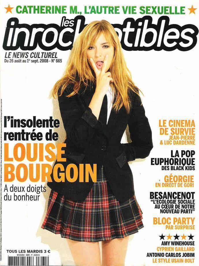 INROCKUPTIBLES | LES magazine side cover Issue 665 26 August 2008