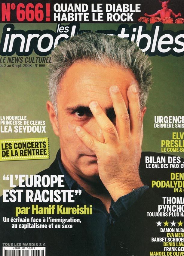 INROCKUPTIBLES | LES magazine side cover Issue 666 2 September 2008
