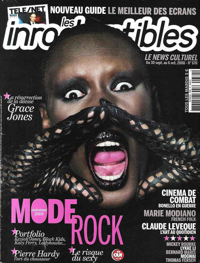 INROCKUPTIBLES | LES magazine side cover Issue 670 30 September 2008