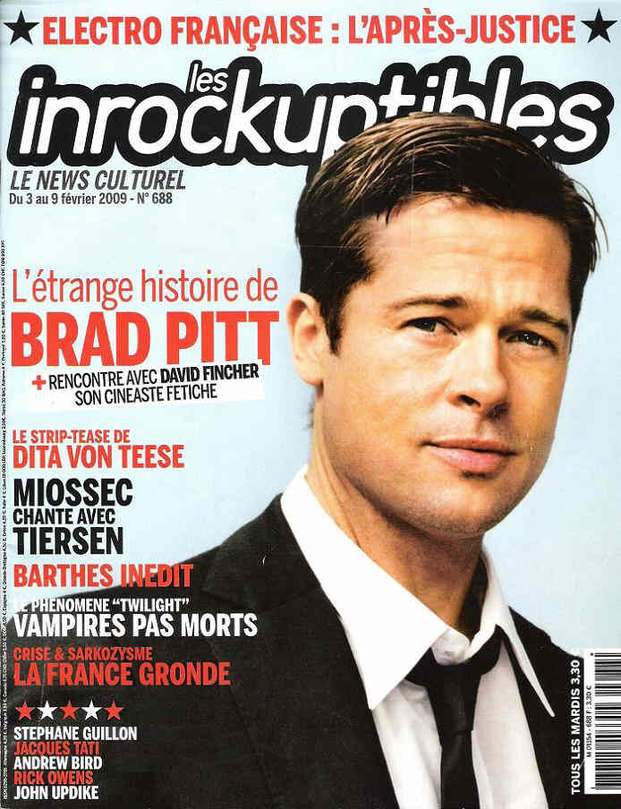 INROCKUPTIBLES | LES magazine side cover Issue 688 3 February 2009