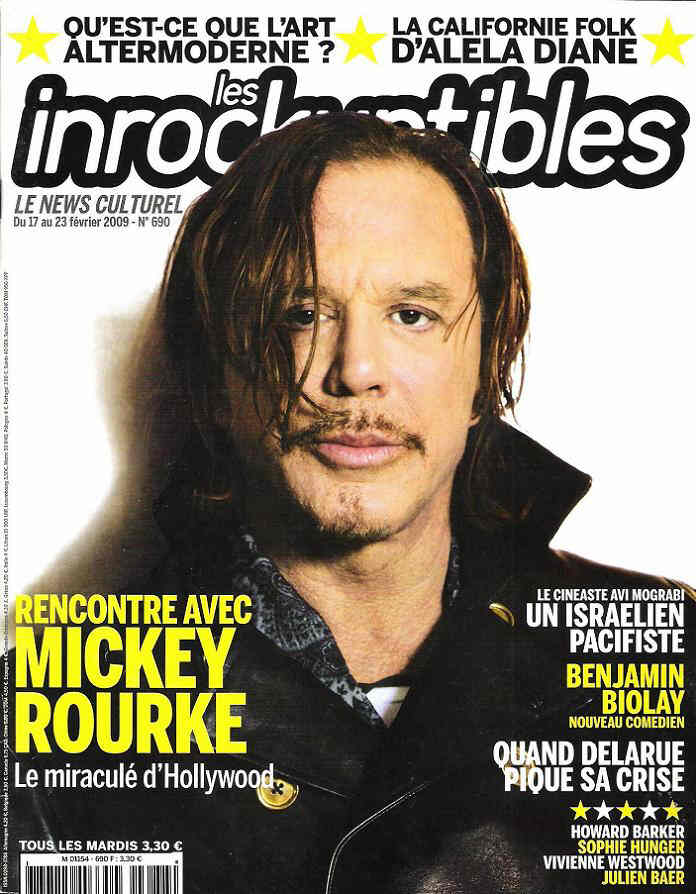 INROCKUPTIBLES | LES magazine side cover Issue 690 17 February 2009