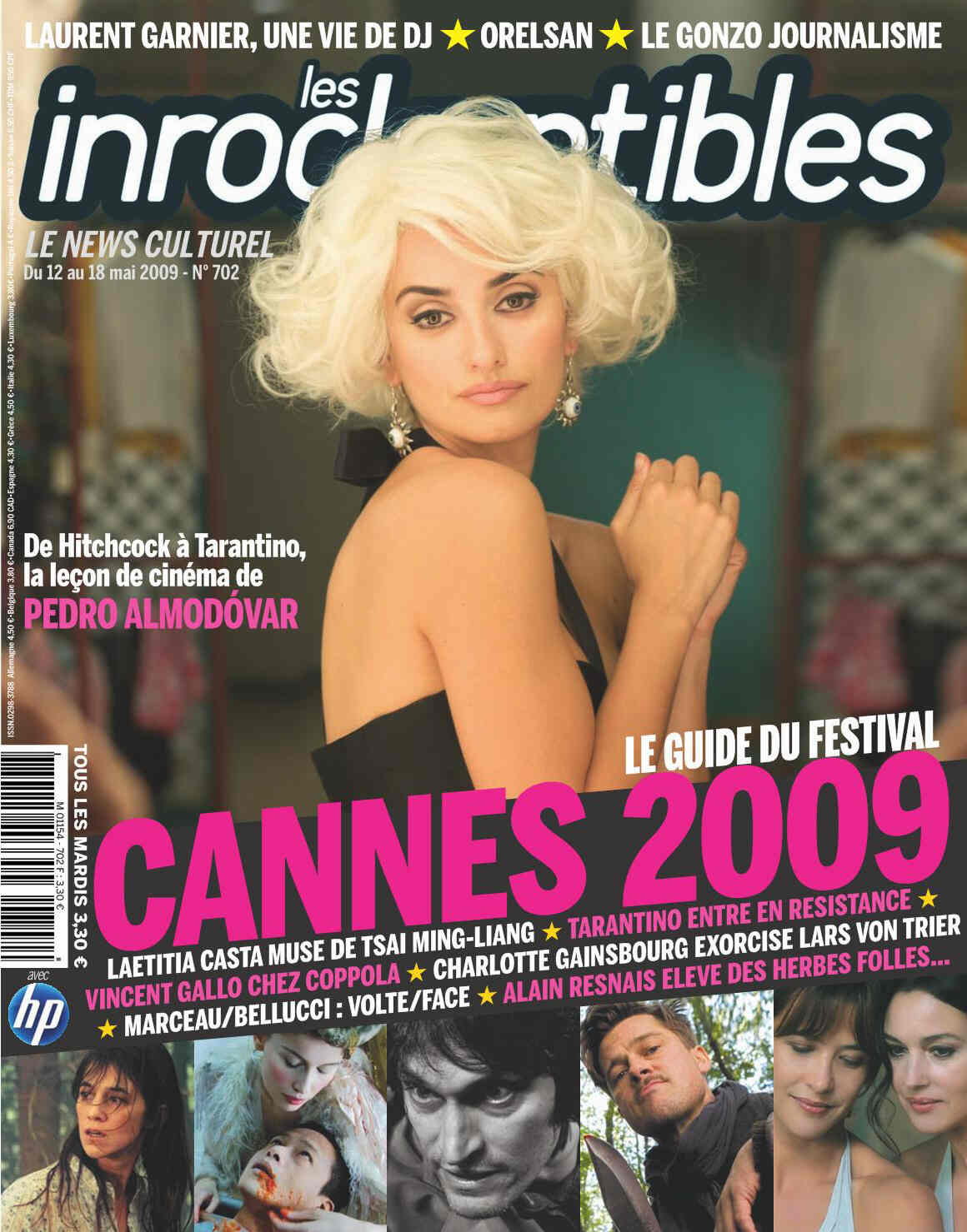 INROCKUPTIBLES | LES magazine side cover Issue 702 12 May 2009