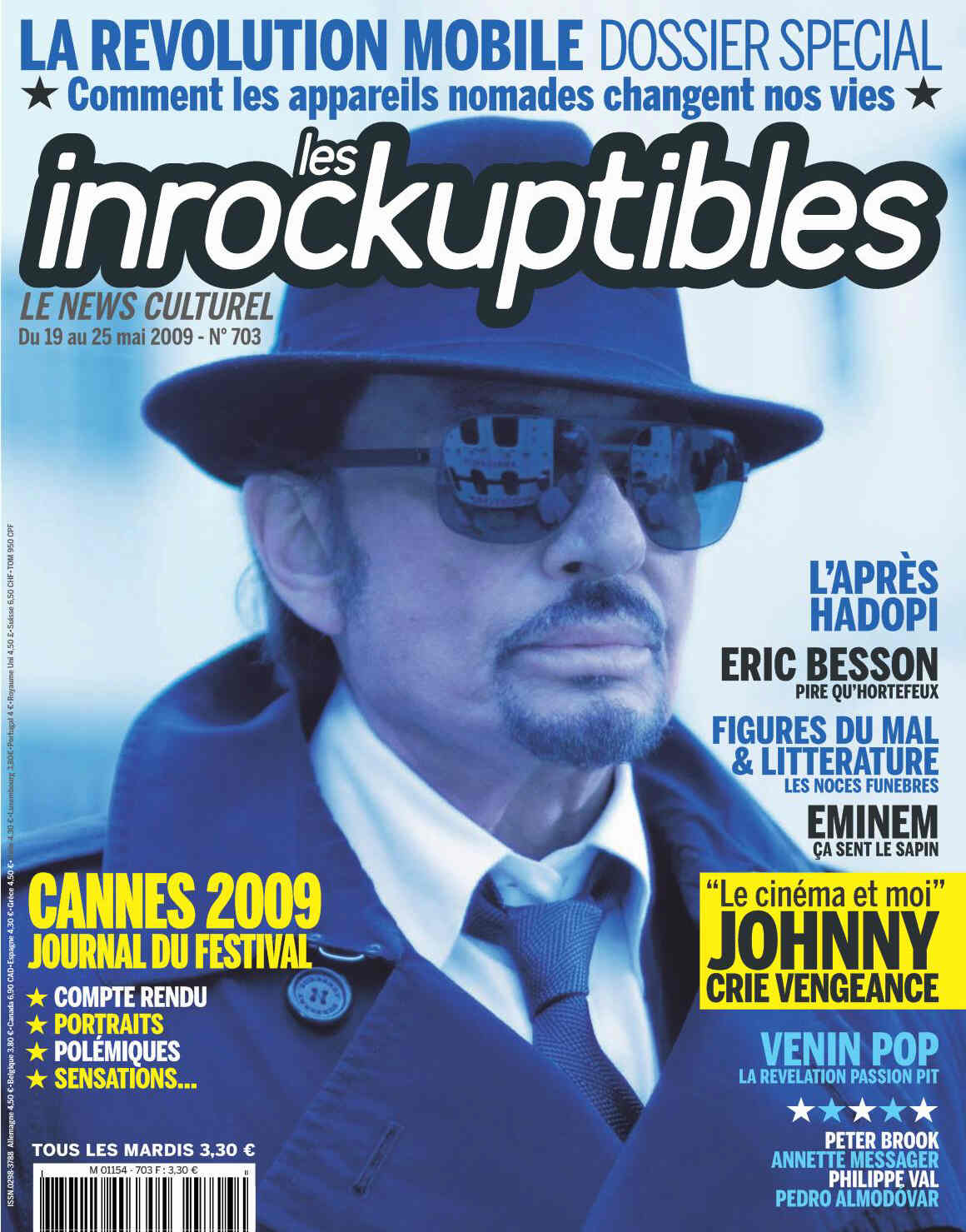 INROCKUPTIBLES | LES magazine side cover Issue 703 19 May 2009