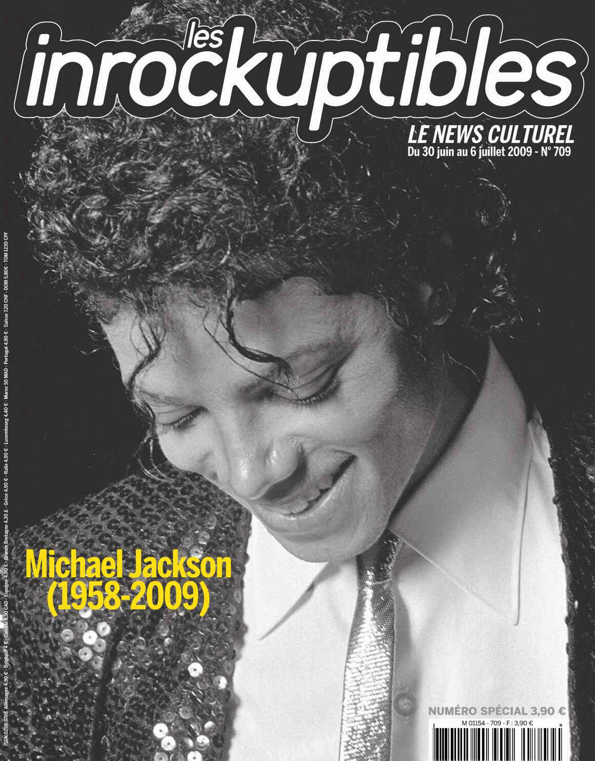 INROCKUPTIBLES | LES magazine side cover Issue 709 30 June 2009