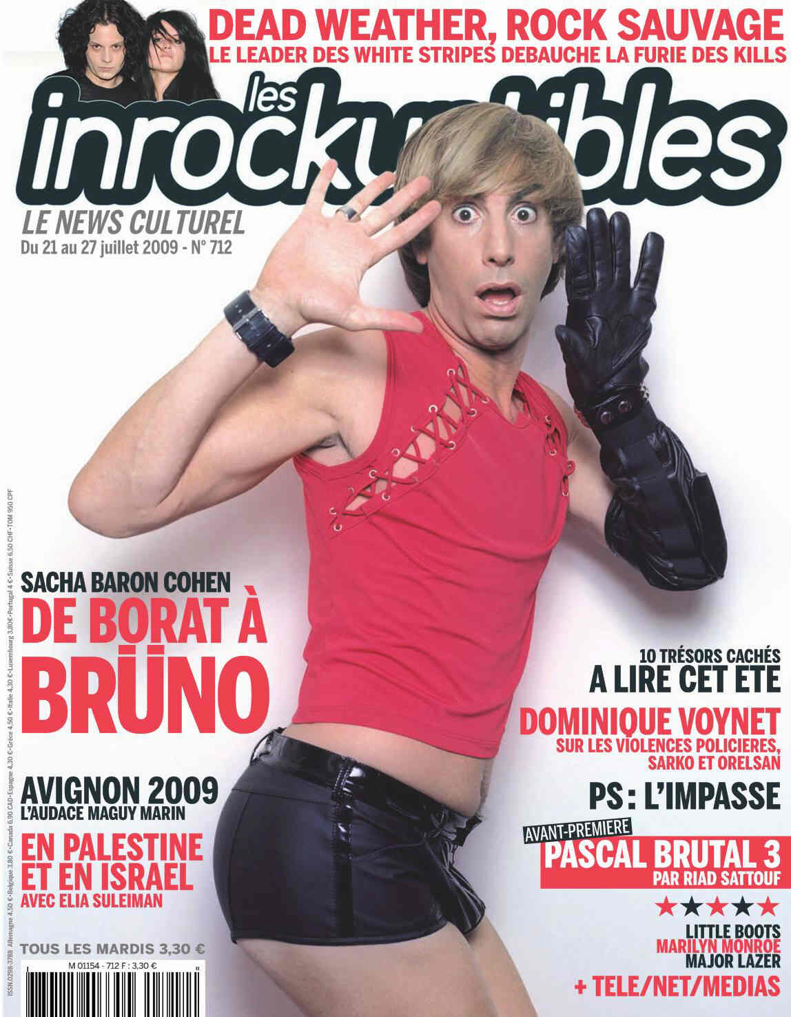 INROCKUPTIBLES | LES magazine side cover Issue 712 21 July 2009