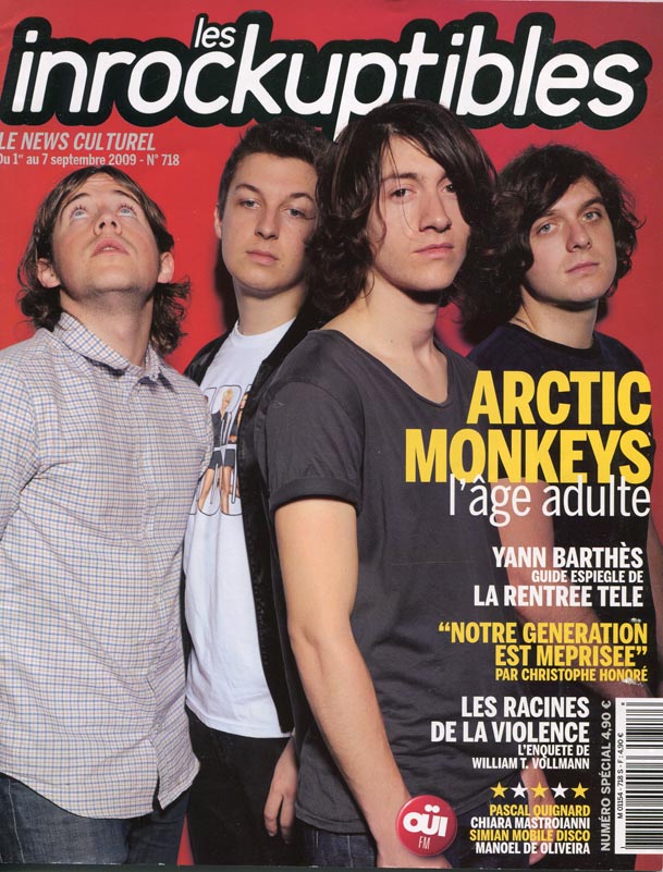 INROCKUPTIBLES | LES magazine side cover Issue 718 1 September 2009