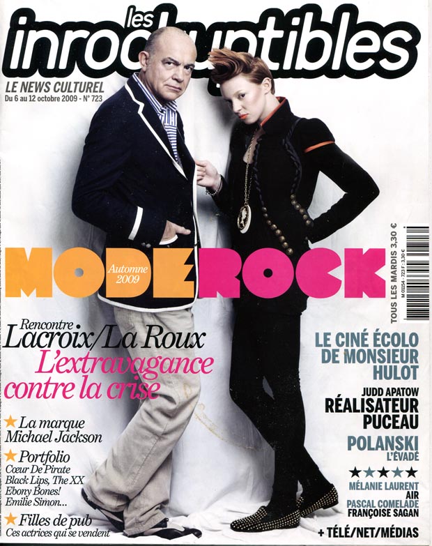INROCKUPTIBLES | LES magazine side cover Issue 723 6 October 2009