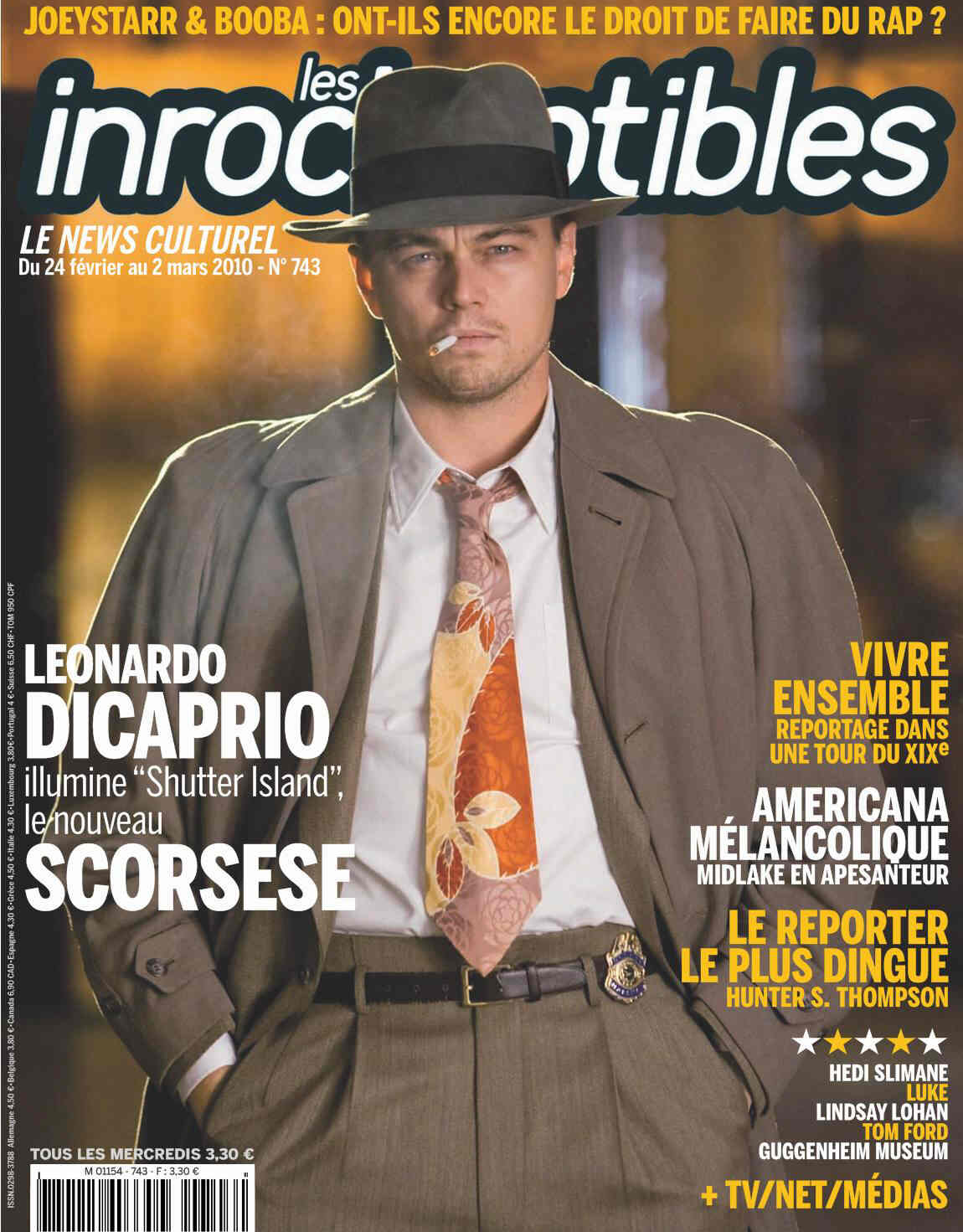 INROCKUPTIBLES | LES magazine side cover Issue 743 24 February 2010