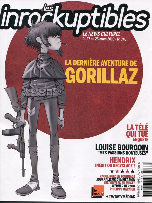 INROCKUPTIBLES | LES magazine side cover Issue 746 17 March 2010