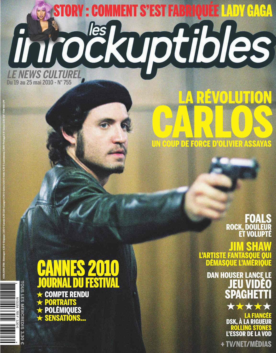 INROCKUPTIBLES | LES magazine side cover Issue 755 19 May 2010