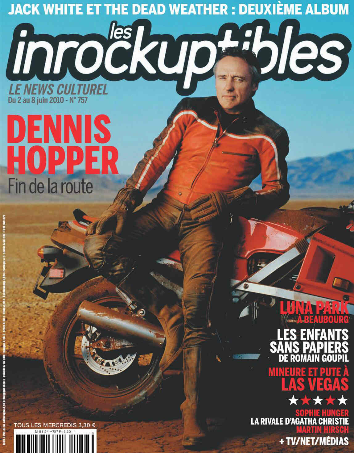 INROCKUPTIBLES | LES magazine side cover Issue 757 2 June 2010