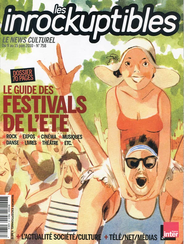 INROCKUPTIBLES | LES magazine side cover Issue 758 9 June 2010