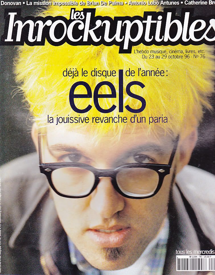INROCKUPTIBLES | LES magazine side cover Issue 76 23 October 1996