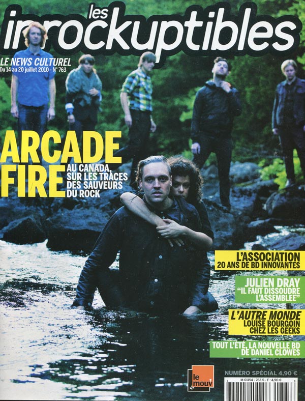 INROCKUPTIBLES | LES magazine side cover Issue 763 14 July 2010