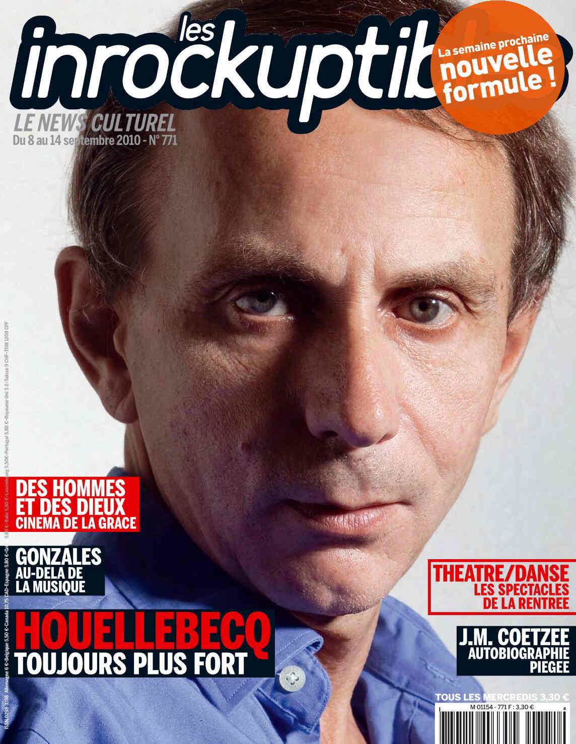 INROCKUPTIBLES | LES magazine side cover Issue 771 8 September 2010
