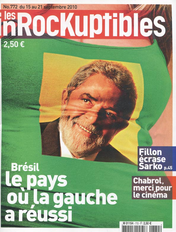 INROCKUPTIBLES | LES magazine side cover Issue 772 15 September 2010