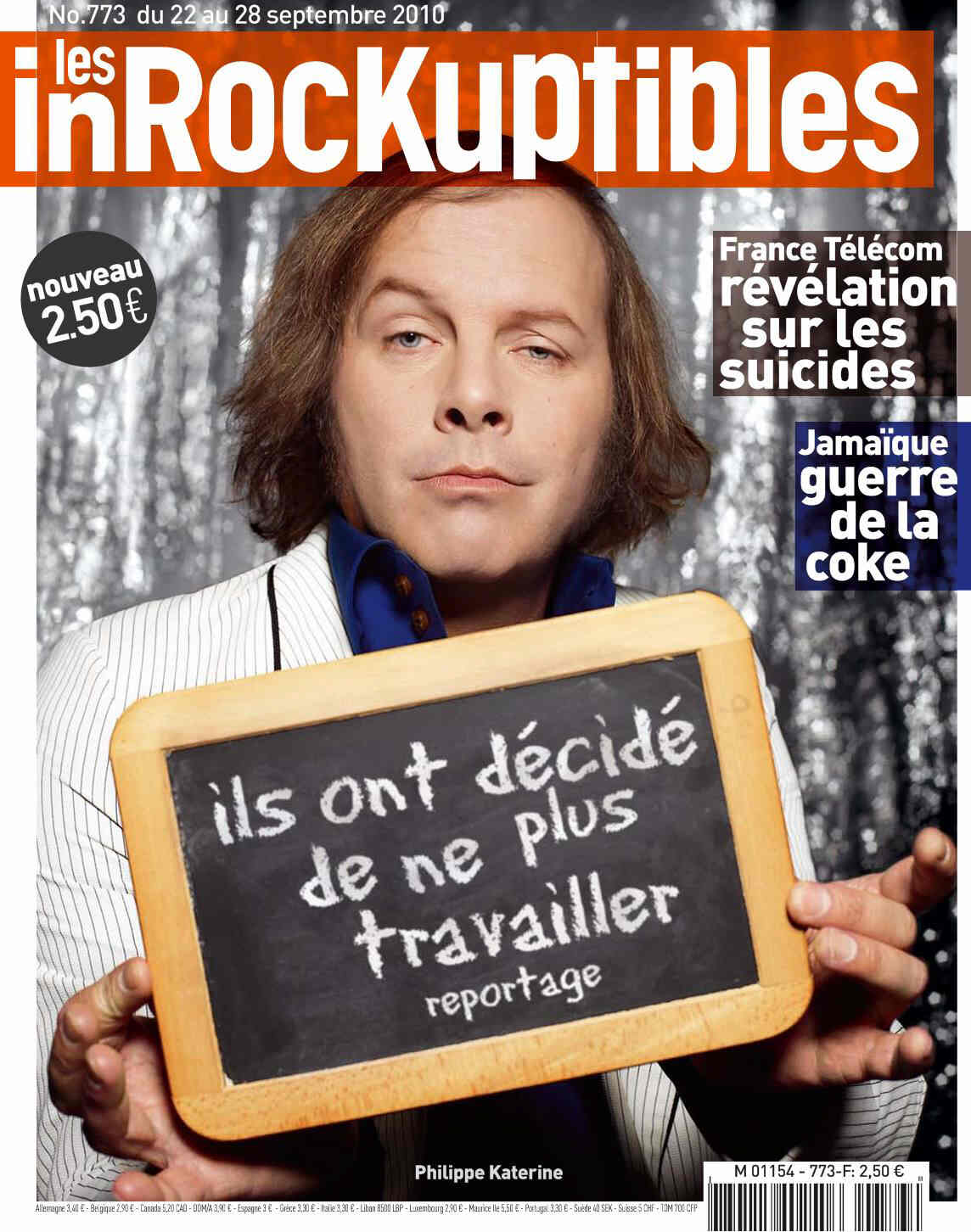 INROCKUPTIBLES | LES magazine side cover Issue 773 22 September 2010