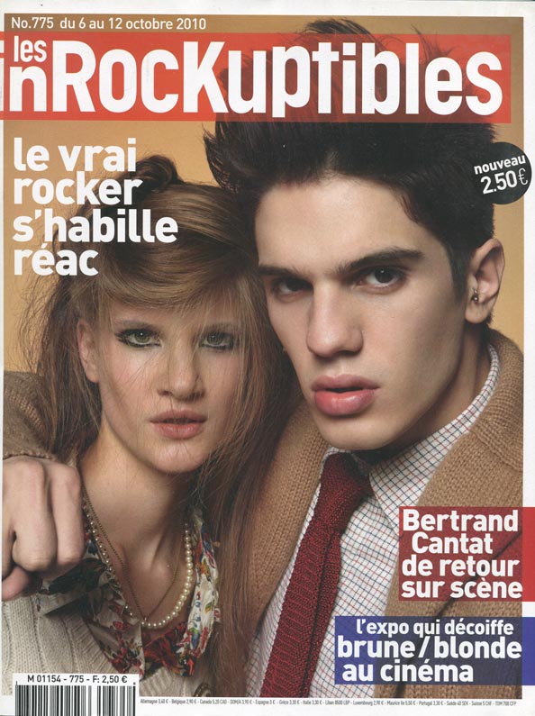 INROCKUPTIBLES | LES magazine side cover Issue 775 6 October 2010