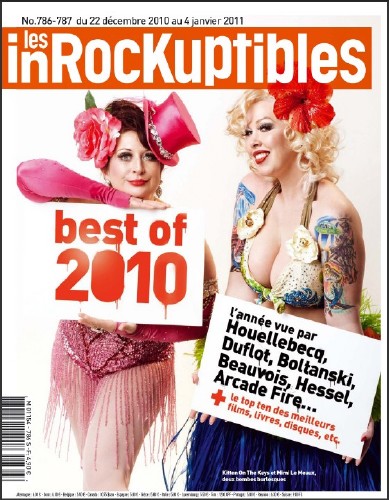INROCKUPTIBLES | LES magazine side cover Issue 786/787 22 December 2010
