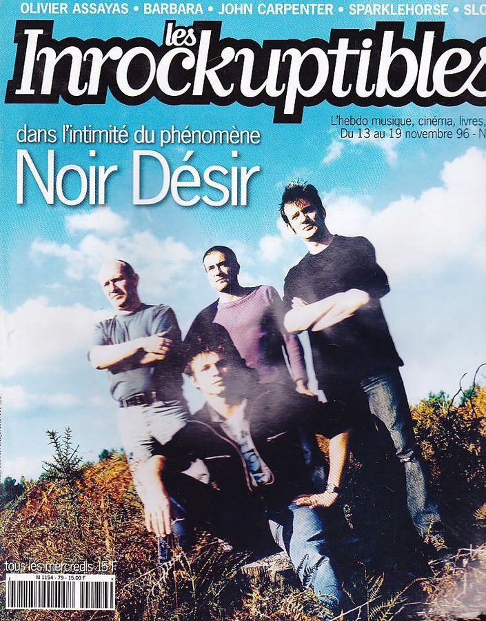 INROCKUPTIBLES | LES magazine side cover Issue 79 13 November 1996
