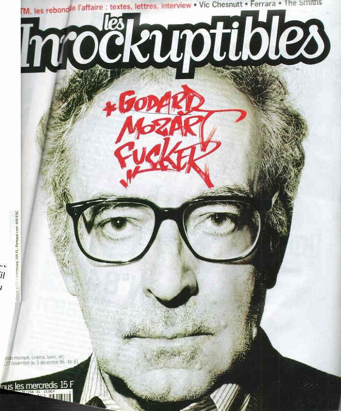 INROCKUPTIBLES | LES magazine side cover Issue 81 27 November 1996