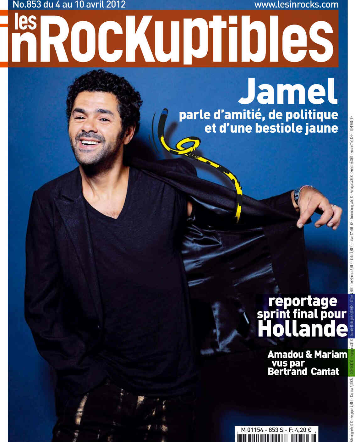 INROCKUPTIBLES | LES magazine side cover Issue 853 4 April 2012