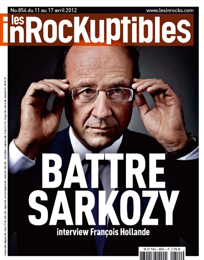 INROCKUPTIBLES | LES magazine side cover Issue 854 11 April 2012