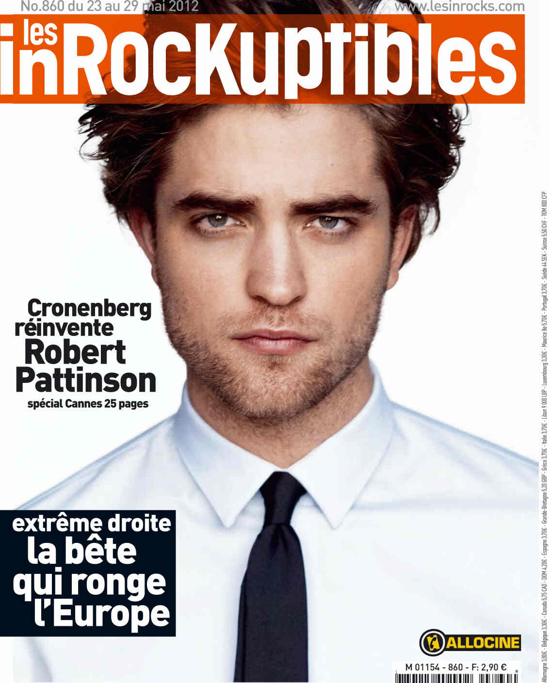 INROCKUPTIBLES | LES magazine side cover Issue 860 23 May 2012