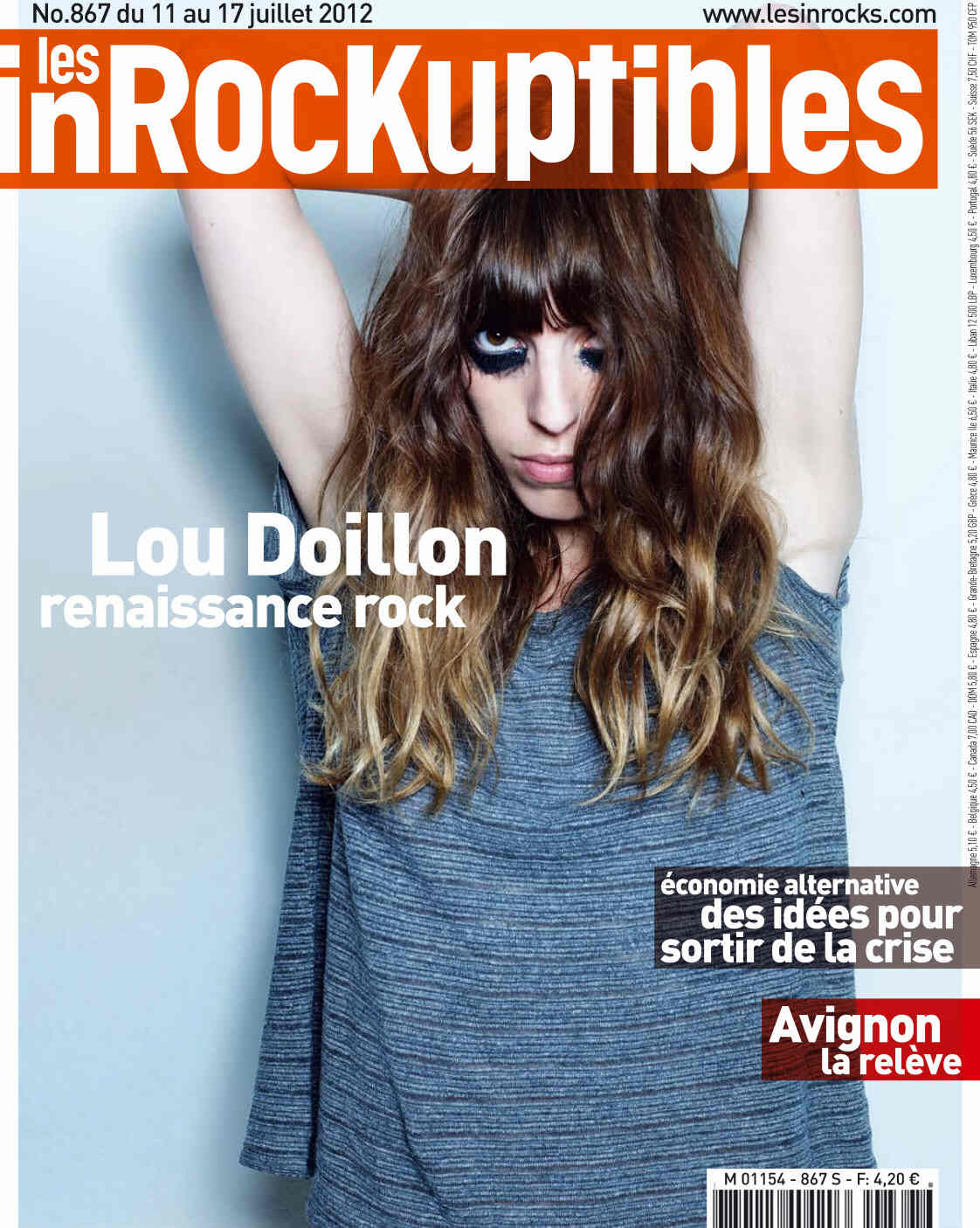 INROCKUPTIBLES | LES magazine side cover Issue 867 11 July 2012