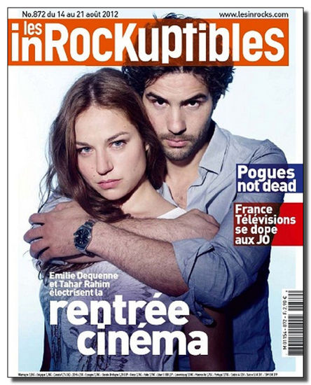 INROCKUPTIBLES | LES magazine side cover Issue 872 14 August 2012