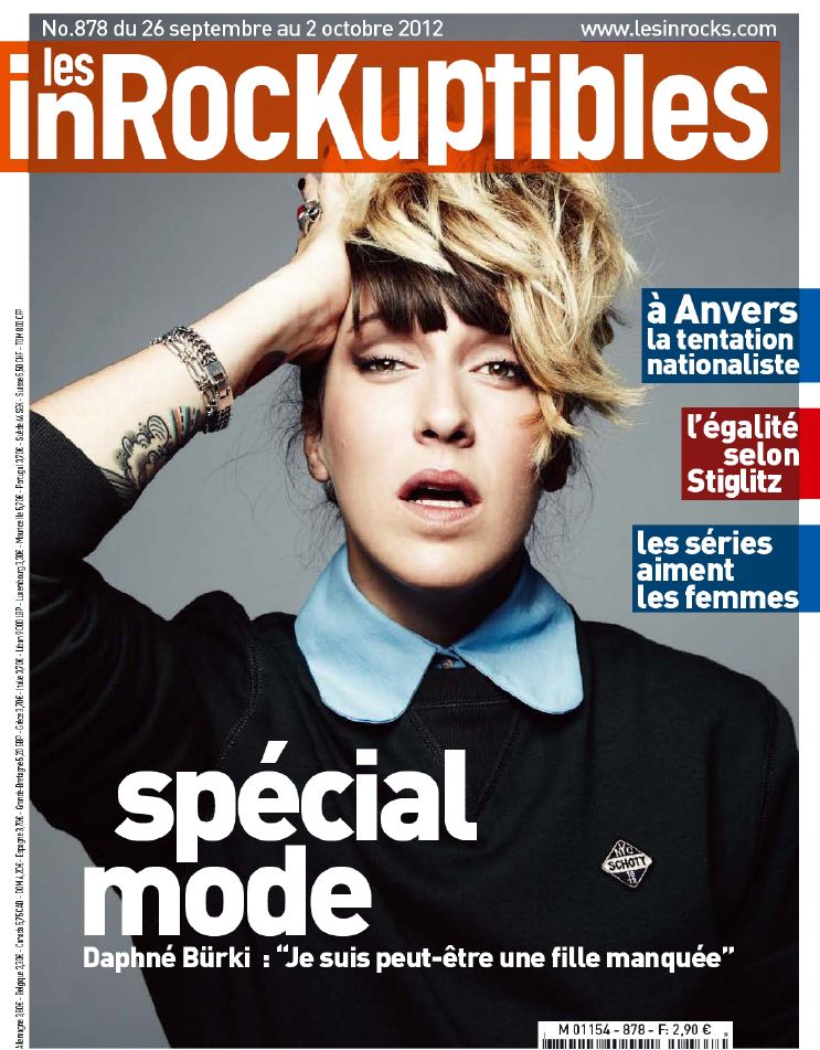 INROCKUPTIBLES | LES magazine side cover Issue 878 26 September 2012