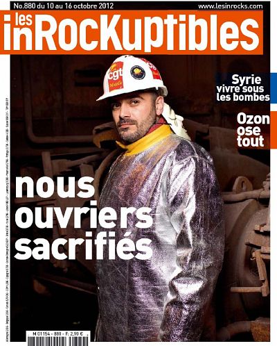 INROCKUPTIBLES | LES magazine side cover Issue 880 10 October 2012