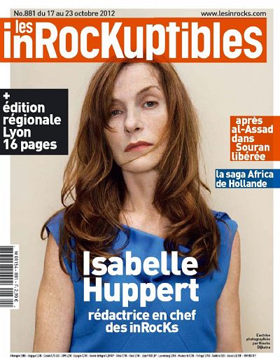 INROCKUPTIBLES | LES magazine side cover Issue 881 17 October 2012