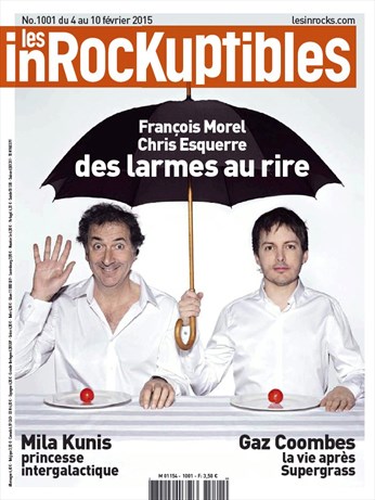 INROCKUPTIBLES | LES magazine side cover Issue 1001 4 February 2015