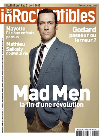 INROCKUPTIBLES | LES magazine side cover Issue 1011 15 April 2015