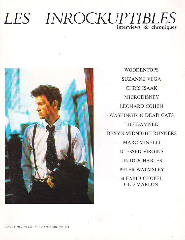 INROCKUPTIBLES | LES magazine side cover Issue 1 March/April 1986