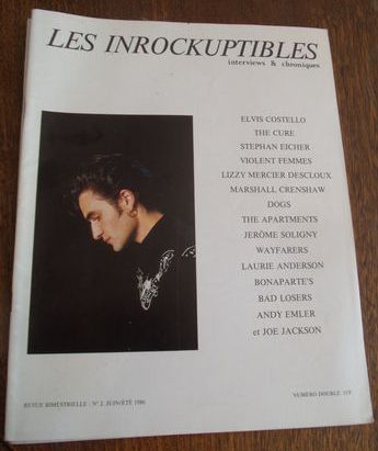 INROCKUPTIBLES | LES magazine side cover Issue 2  1986