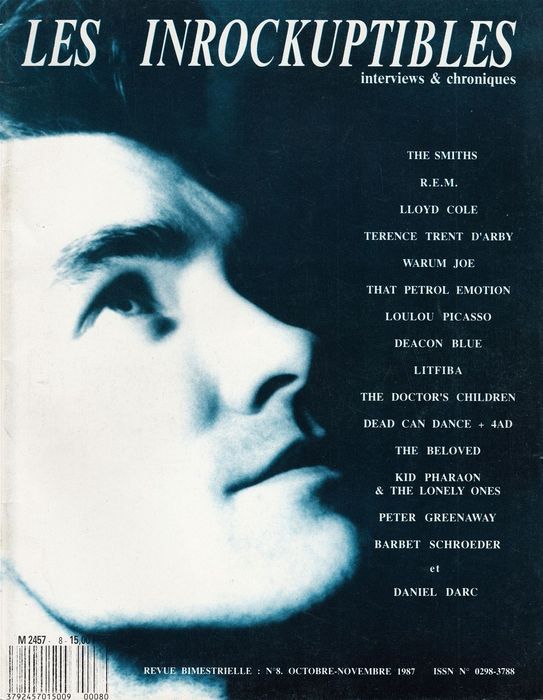 INROCKUPTIBLES | LES magazine side cover Issue 8 October/November 1987
