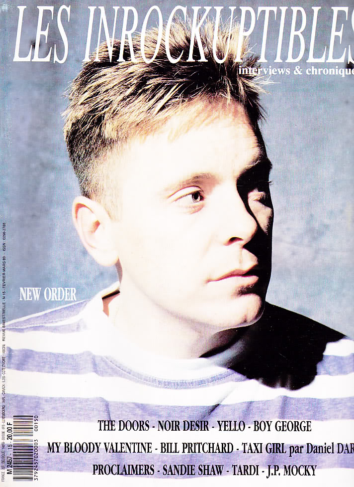 INROCKUPTIBLES | LES magazine side cover Issue 15 February 1989