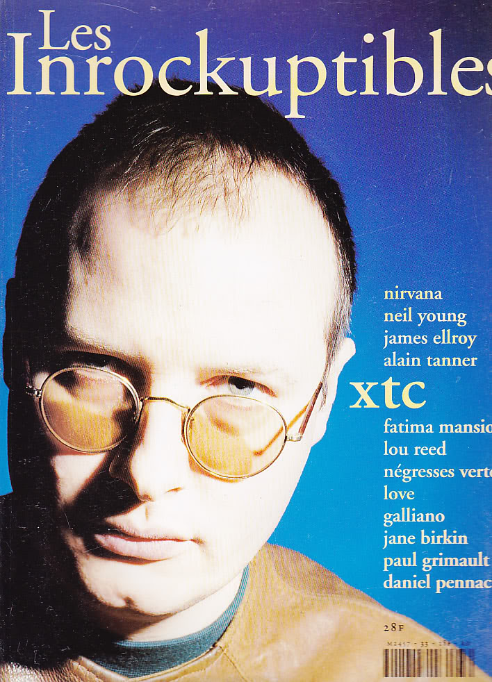 INROCKUPTIBLES | LES magazine side cover Issue 33 January 1992