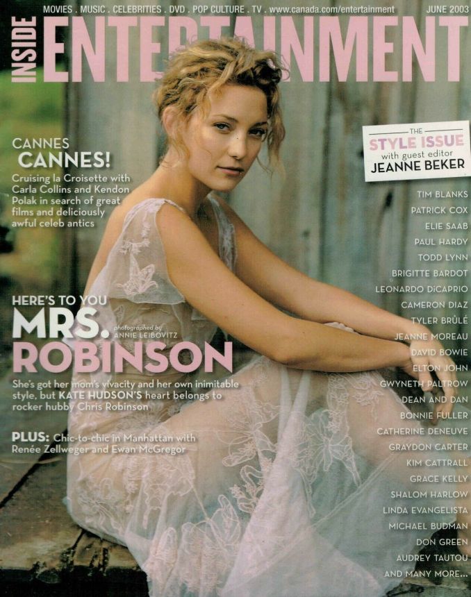 INSIDE ENTERTAINMENT magazine side cover  June 2003
