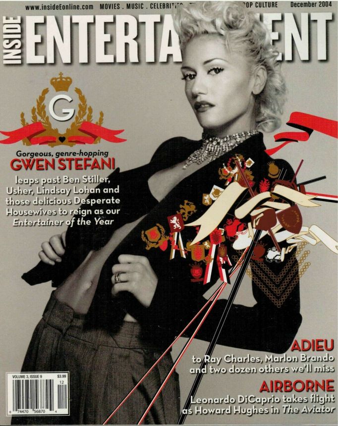 INSIDE ENTERTAINMENT magazine side cover  December 2004