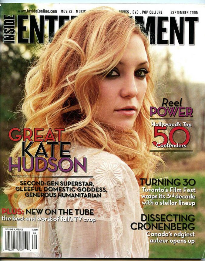 INSIDE ENTERTAINMENT magazine side cover  September 2005
